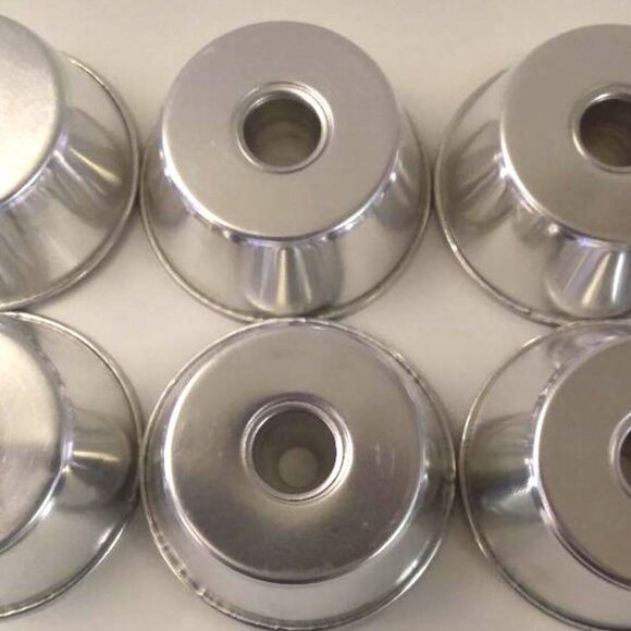 14 Mini Metal Baking Molds Jello Cake Dessert Crafts Bundt - Star - Fluted - Picture 6 of 15